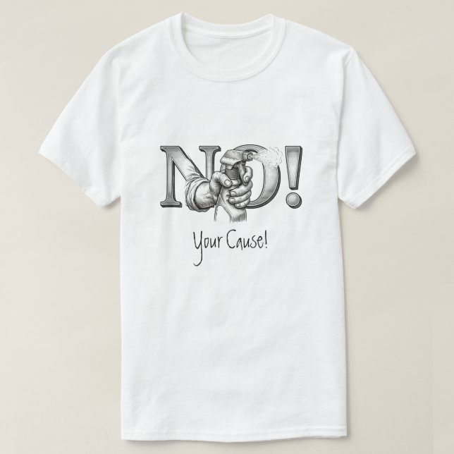 Anpassningsbar protestskejt-shirt t shirt (Design framsida)