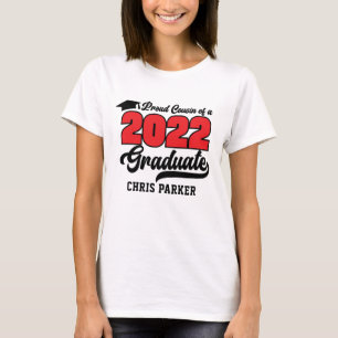ANPASSNINGSBAR Proud Cousin från 2022 Student T-Sh T Shirt