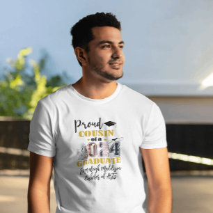 Anpassningsbar Proud Cousin-Him Photo 2024 Student T Shirt