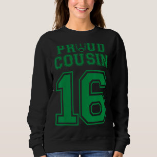 Anpassningsbar Proud Football Cousin nummer 16 G P T Shirt
