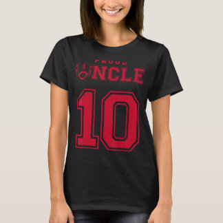 Anpassningsbar Proud Football farbror Number 10 R T Shirt