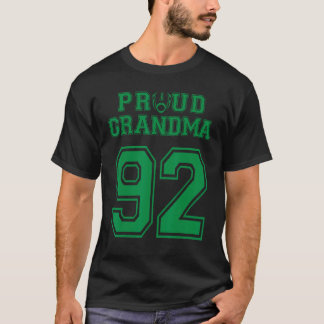 Anpassningsbar Proud Football Grandma Number 92 G T Shirt