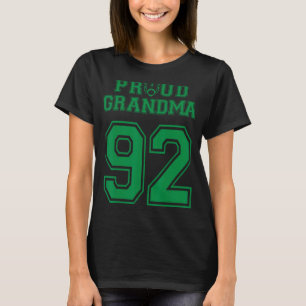 Anpassningsbar Proud Football Grandma Number 92 G T Shirt