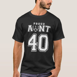 Anpassningsbar Proud Football Moster 40 Personlig T Shirt