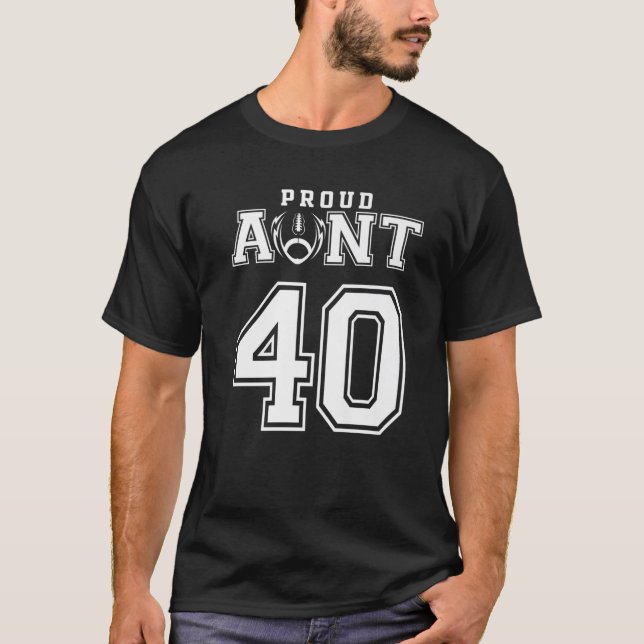 Anpassningsbar Proud Football Moster 40 Personlig T Shirt (Framsida)
