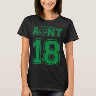 Anpassningsbar Proud Football Moster nummer 18 G P T Shirt