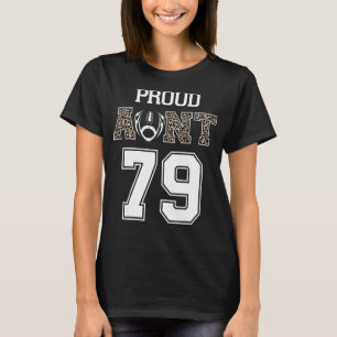 Anpassningsbar Proud Football Moster nummer 79 Per T Shirt