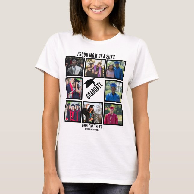 Anpassningsbar Proud Mamma i årets fotopatsamling  T Shirt (Framsida)