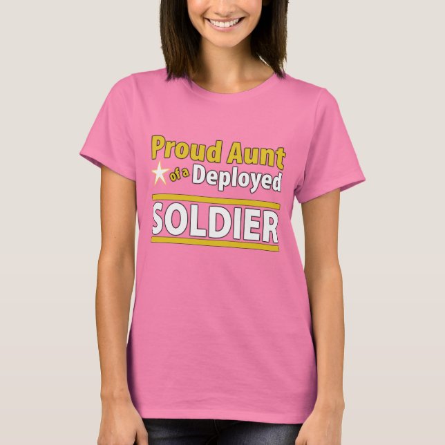Anpassningsbar Proud Moster av en utplacerad solda Tee Shirt (Framsida)