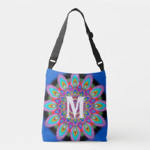 Anpassningsbar psychedelic Kor Body Tote blue