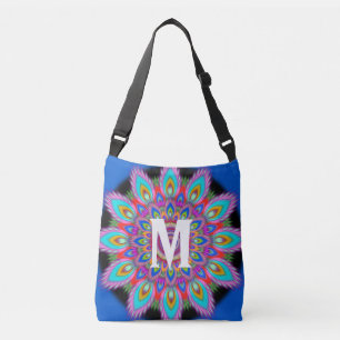 Anpassningsbar psychedelic Kor Body Tote blue Axelväska