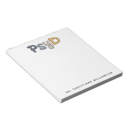 Anpassningsbar PsyD Doktor of Psychology Psycholog Anteckningsblock
