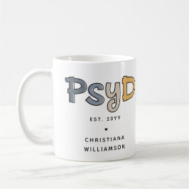 Anpassningsbar PsyD Doktor of Psychology Psycholog Kaffemugg