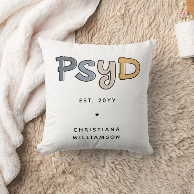 Anpassningsbar PsyD Doktor of Psychology Psycholog Kudde (Filt)