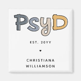 Anpassningsbar PsyD Doktor of Psychology Psycholog Magnet