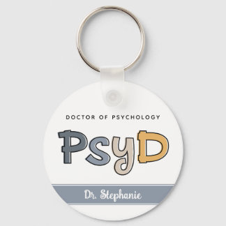 Anpassningsbar PsyD Doktor of Psychology Psycholog Nyckelring