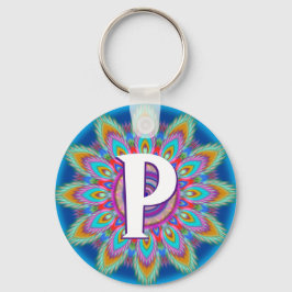 Anpassningsbar psykedelisk nyckelring för första k
