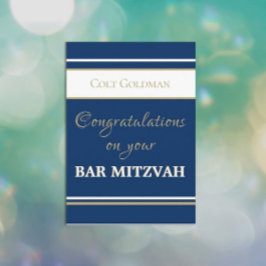 Anpassningsbar Pub Mitzvah Gratulerar Kort