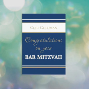 Anpassningsbar Pub Mitzvah Gratulerar Kort