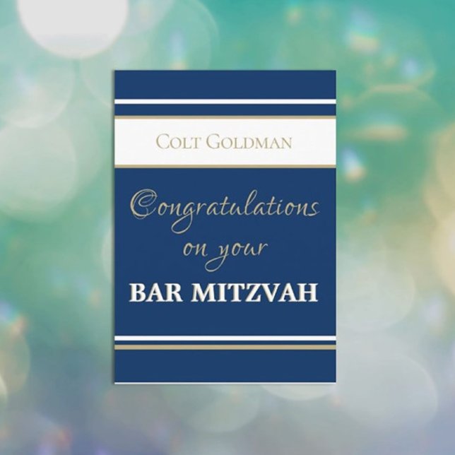 Anpassningsbar Pub Mitzvah Gratulerar Kort (Skapare uppladdad)