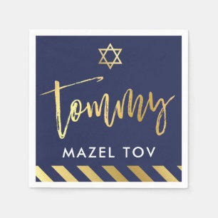 ANPASSNINGSBAR Pub Mitzvah mazel tov for Tommy Nav Pappersservett