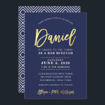 ANPASSNINGSBAR Pub Mitzvah modern flotta   guld na Inbjudningar<br><div class="desc">*** NOTE - SKINGELGALENS FOLIEFFEKT ÄR ETT UTTRYCKT BILD ** - - - - - - - - - - - - - - - - - - KONTAKTA MIG för anpassningsbarna "Faux guld foil effect type" Kärlek designen, men vill se vissa ändringar - ett annat färg-system, en produkt, ett...</div>