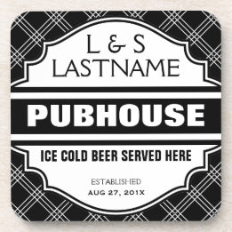 Anpassningsbar Pubhouse Home Pub Beer Sign Underlägg