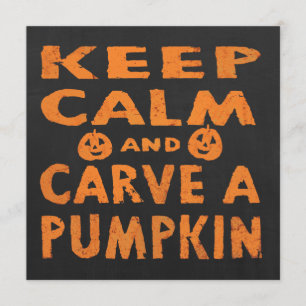 Anpassningsbar Pumpkin Carving Halloween fest inbj Inbjudningar