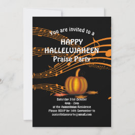 Anpassningsbar | Pumpkin | Christian Halloween Inbjudningar