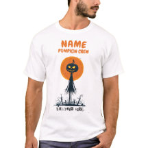Anpassningsbar Pumpkin Crew Halloween Shirt