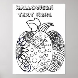 Anpassningsbar Pumpkin-färgning poster