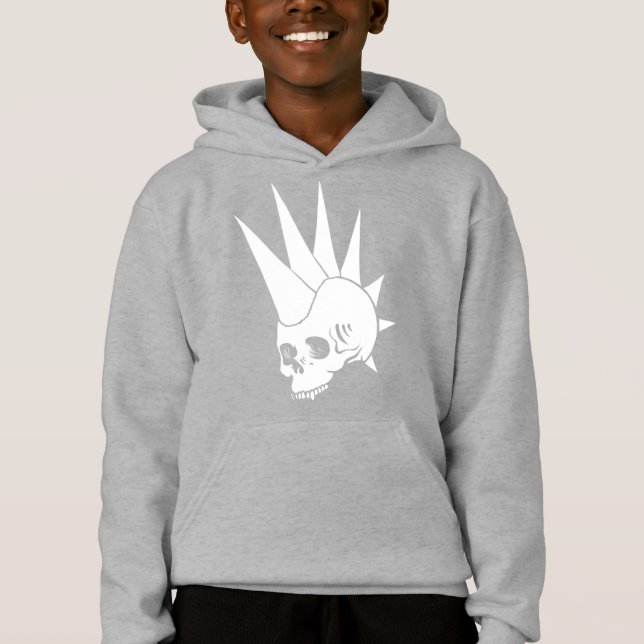 Anpassningsbar Punk Käkfri Skalle Version 2 T Shirt (Framsida)