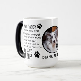 ANPASSNINGSBAR PUPPY HUND DADDY! DEAR PAPPA pET CO Magisk Mugg