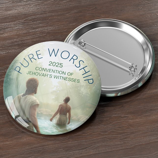 Anpassningsbar Pure Worship 2025 Convention JW Gif Knapp (Skapare uppladdad)