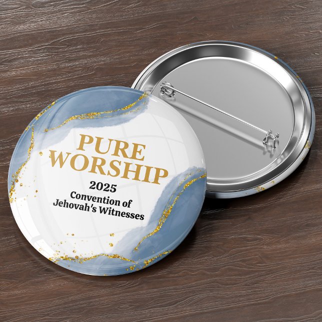 Anpassningsbar Pure Worship 2025 Convention JW Pin Knapp (Skapare uppladdad)