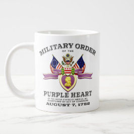 Anpassningsbar Purple Heart Medalj 20oz Jumbo Mugg