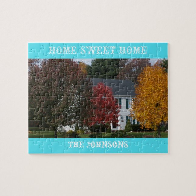 Anpassningsbar Pussel i ditt hus i Tin (Horisontell)