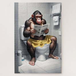 Anpassningsbar Puzzles, Lustigt chimp Monkey Theme Pussel