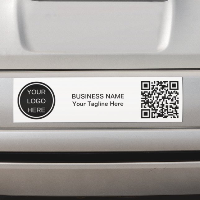 Anpassningsbar QR Code & Company Logotyp Branding  Bildekal (Skapare uppladdad)