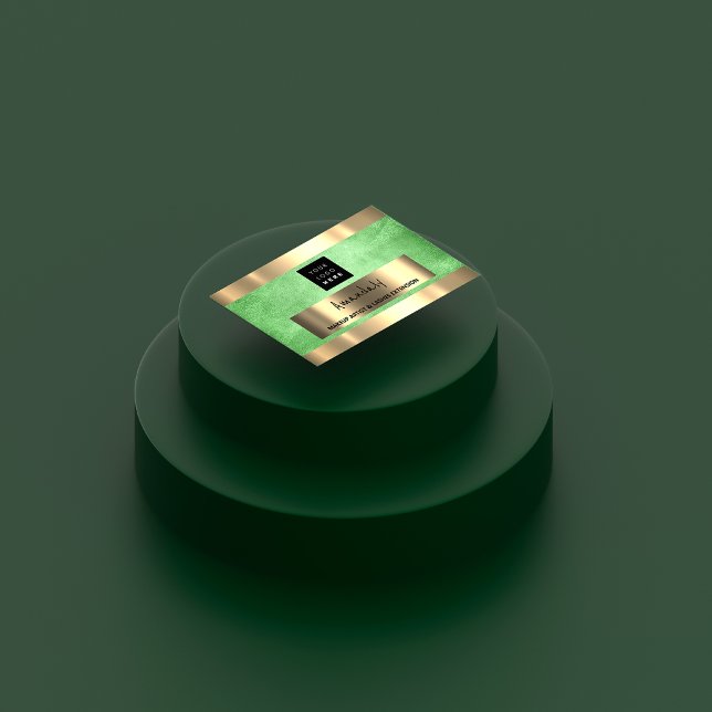 Anpassningsbar QR CODE Logotyp Grönt Lemon Visitkort (Skapare uppladdad)