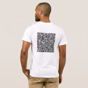 Anpassningsbar QR Code Scan Info Funny Gift T-Shir T Shirt
