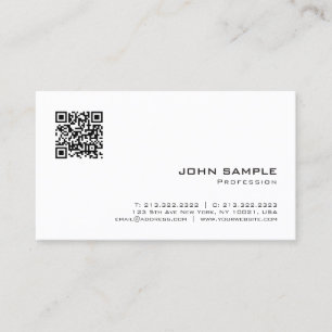 Anpassningsbar QR-Elegant Modern minimalistisk mal Visitkort