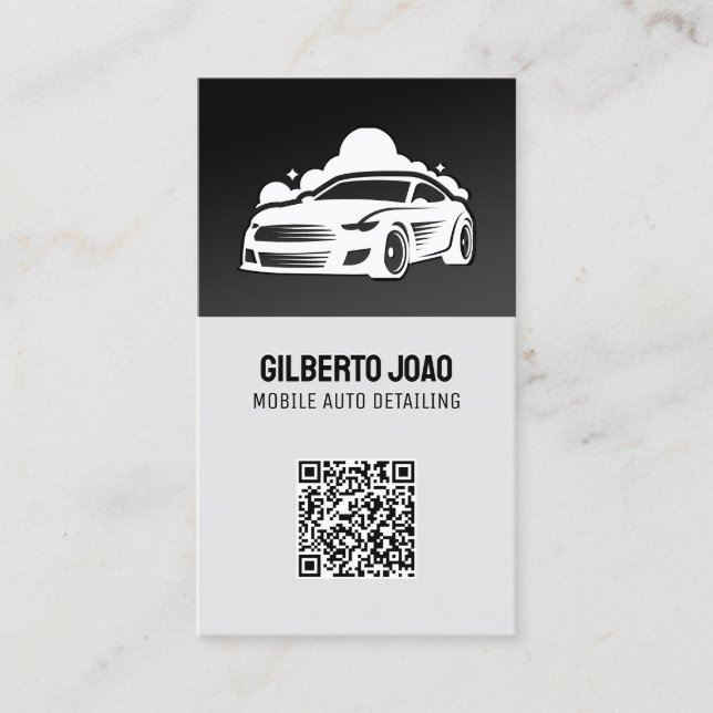 Anpassningsbar QR för bildetaljer Visitkort (Framsida)