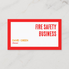 Anpassningsbar QR för brandsäkerhet Visitkort