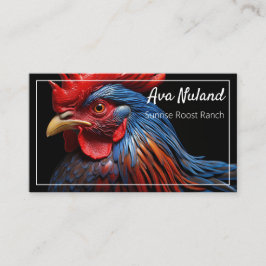 Anpassningsbar QR för fjäderfäuppfödning Visitkort