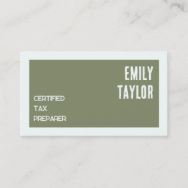 Anpassningsbar QR för momsförberedare Visitkort