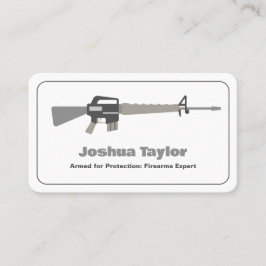 Anpassningsbar QR för skjutvapenarkiv Visitkort