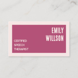 Anpassningsbar QR för tal-terapi Visitkort