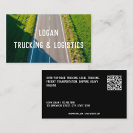 Anpassningsbar QR för Transport-påfyllning Visitkort