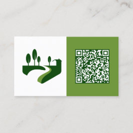 Anpassningsbar QR Gräsmatta Mower Visitkort